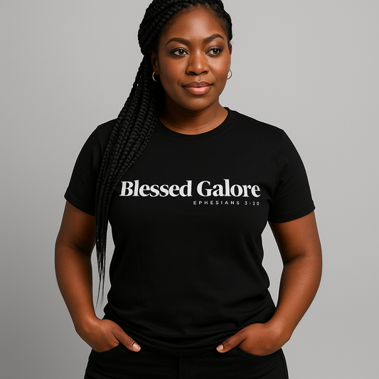 Blessed Galore Black Tee