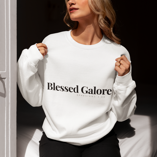 Blessed Galore White Sweatshirt